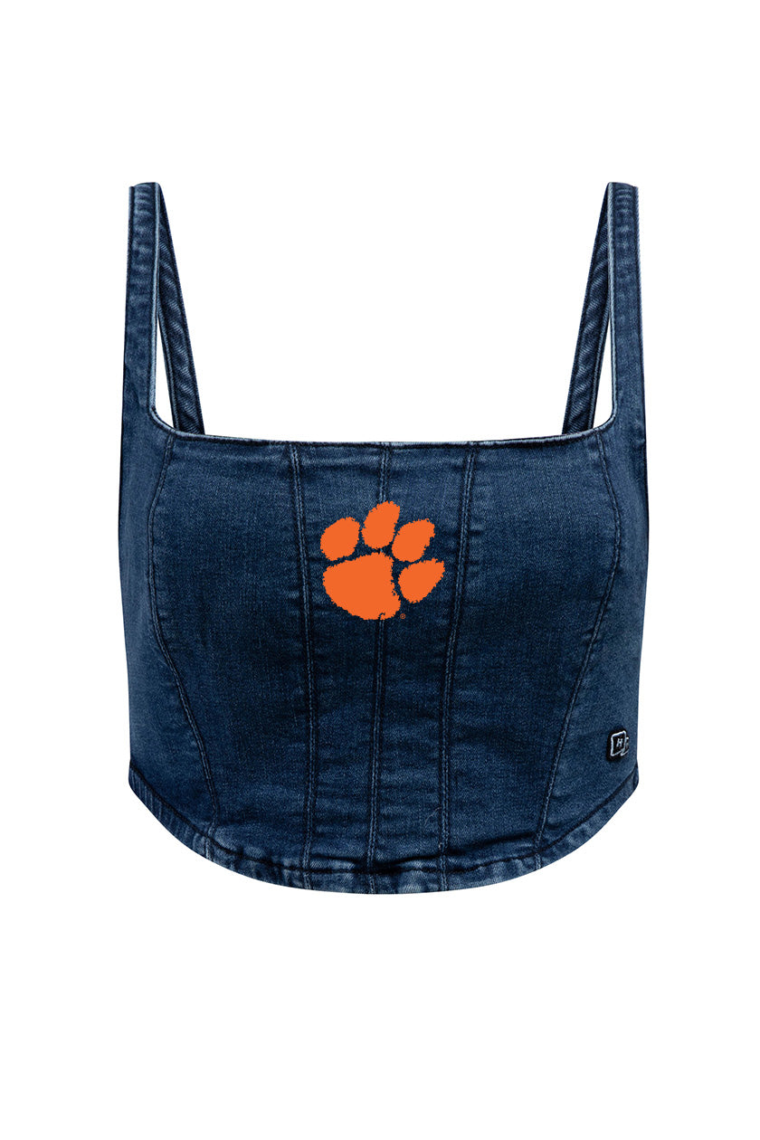 Clemson University Denim Corset