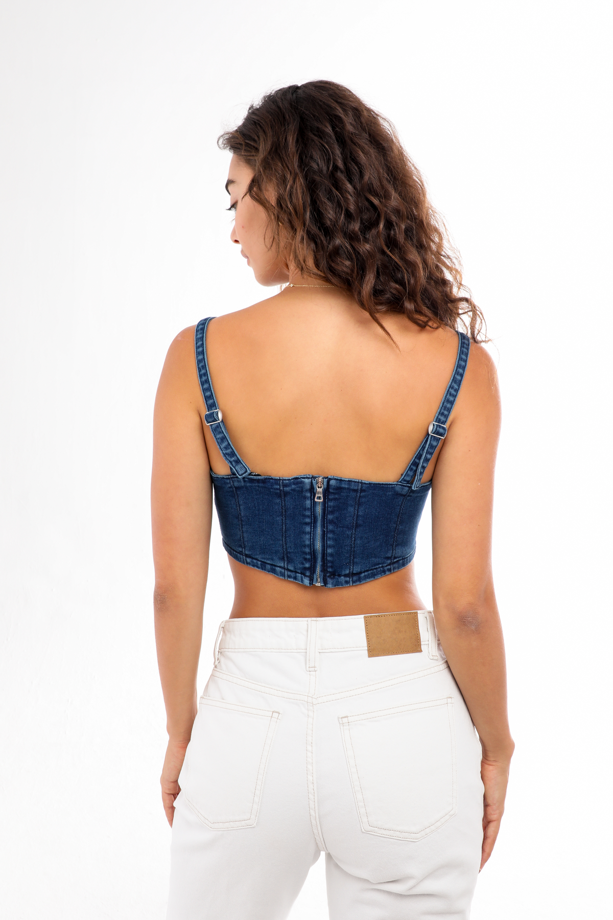 University of New Mexico Denim Corset