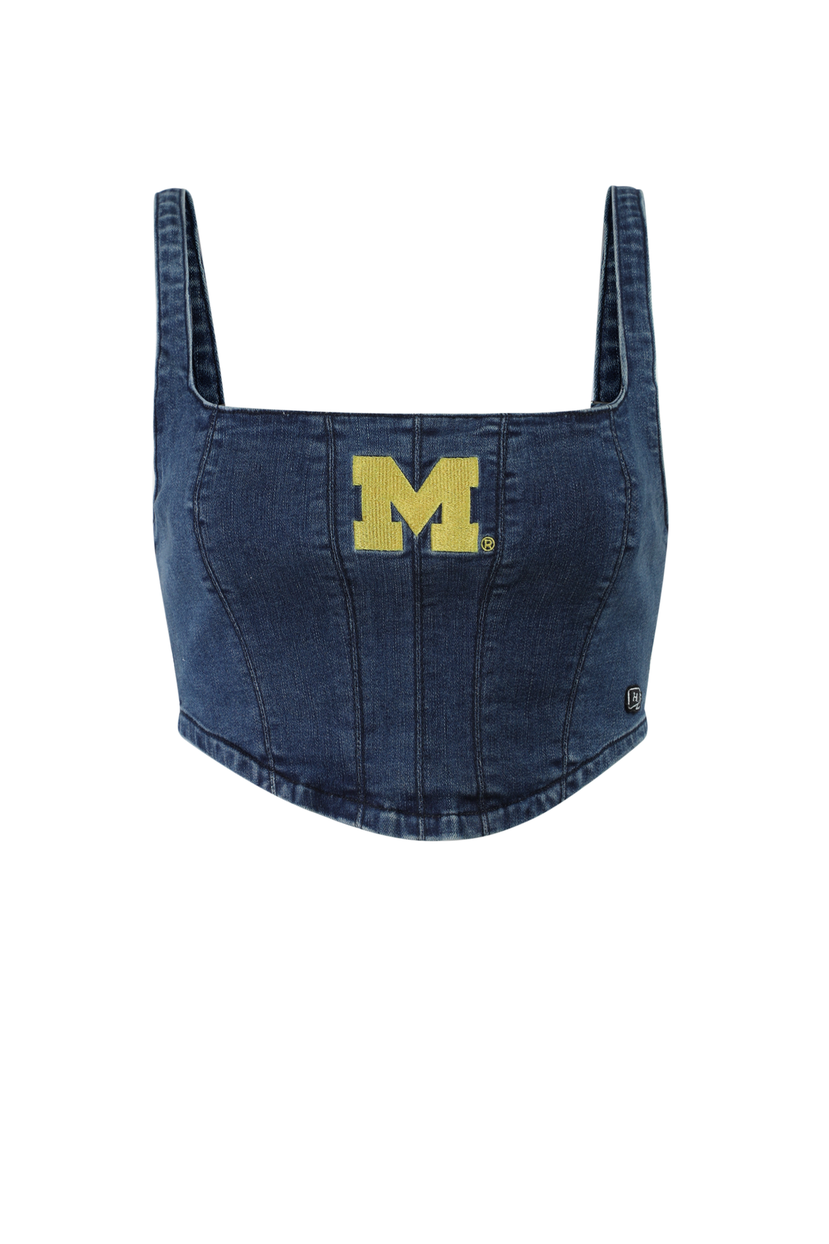 University of Michigan Denim Corset