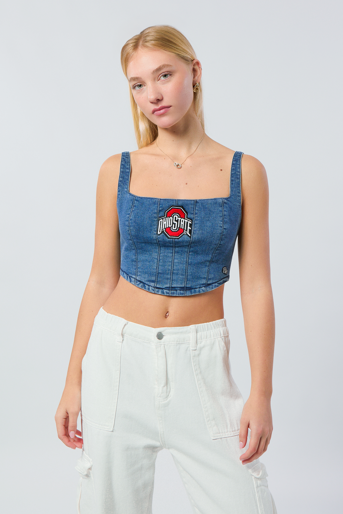 Ohio State University Denim Corset