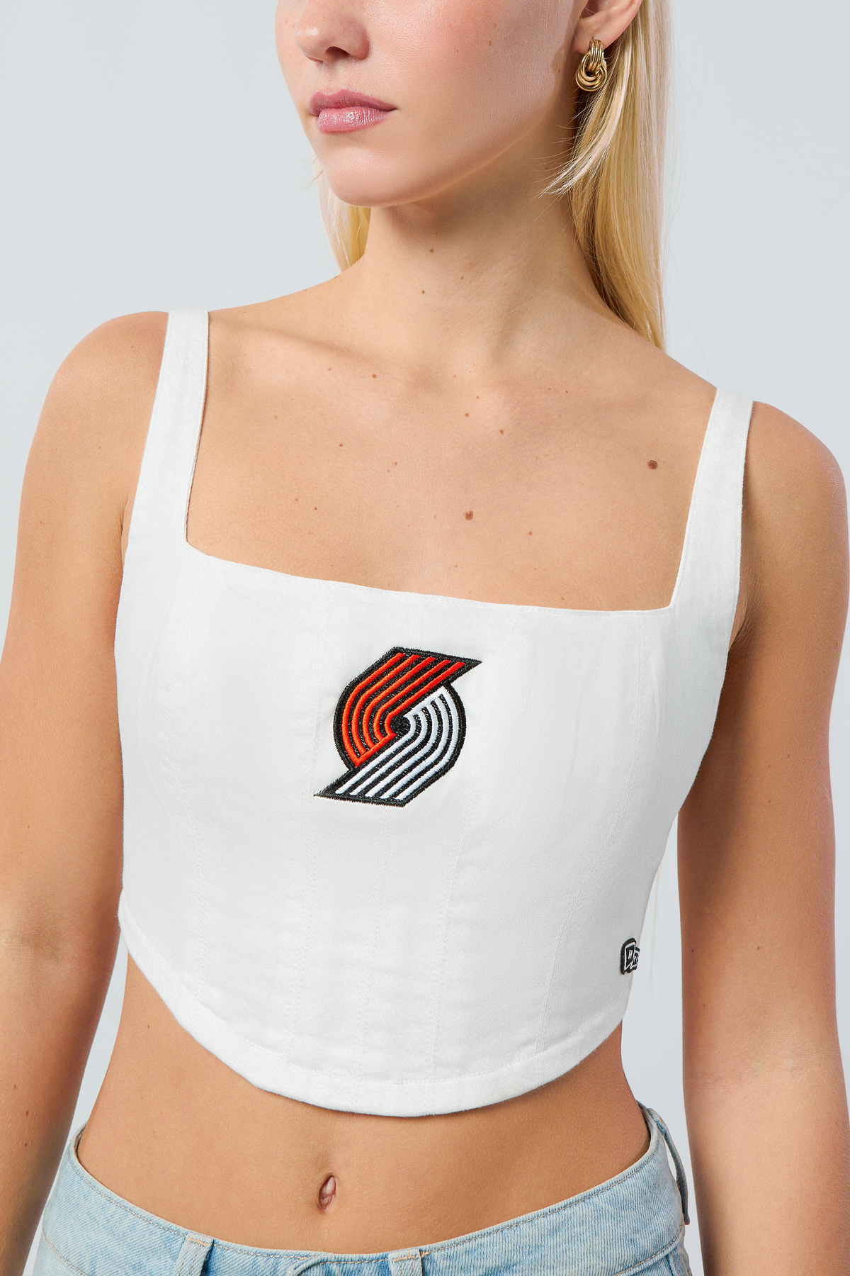 Portland Trail Blazers Denim Corset