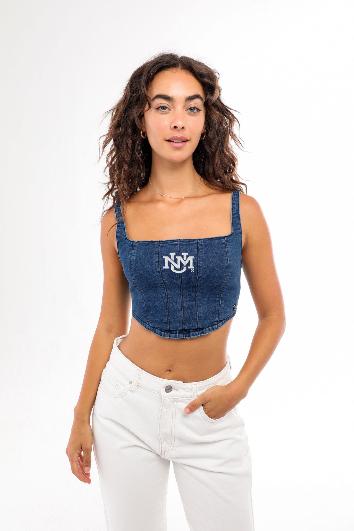 University of New Mexico Denim Corset