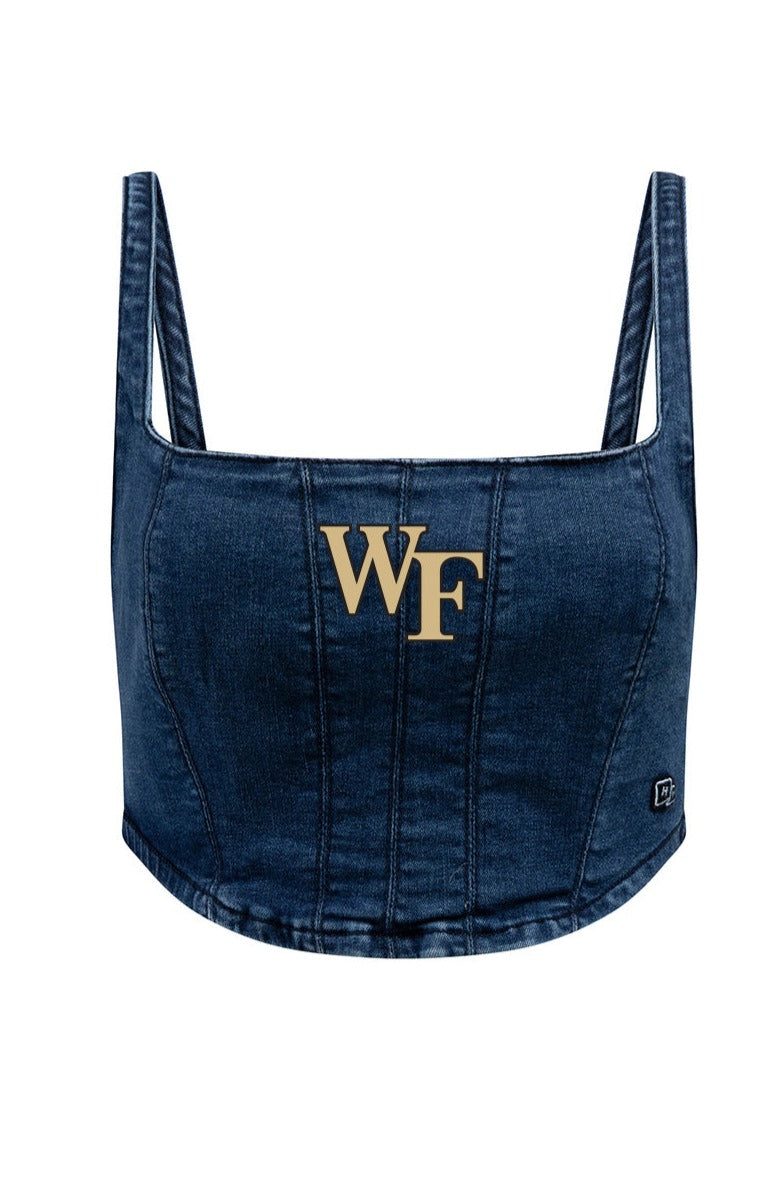 Wake Forest University Denim Corset