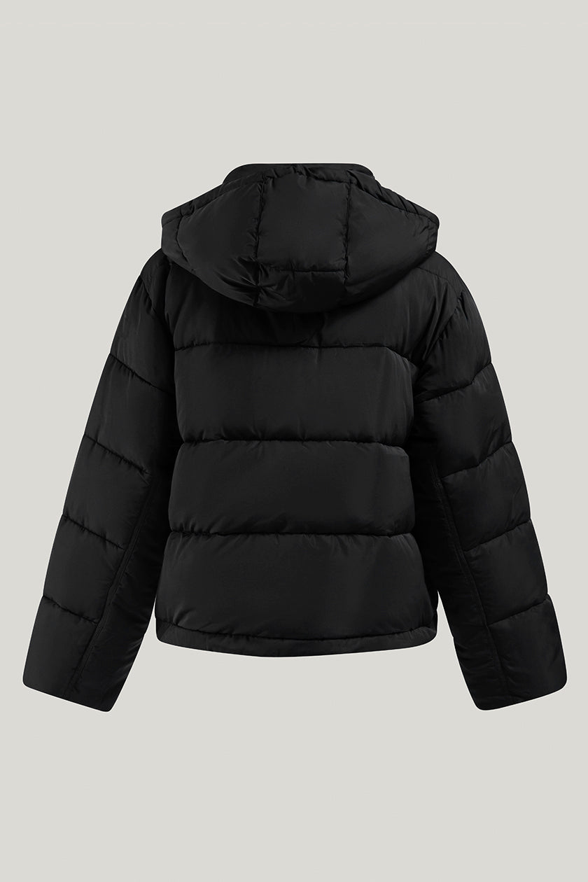 Short black best sale padded jacket