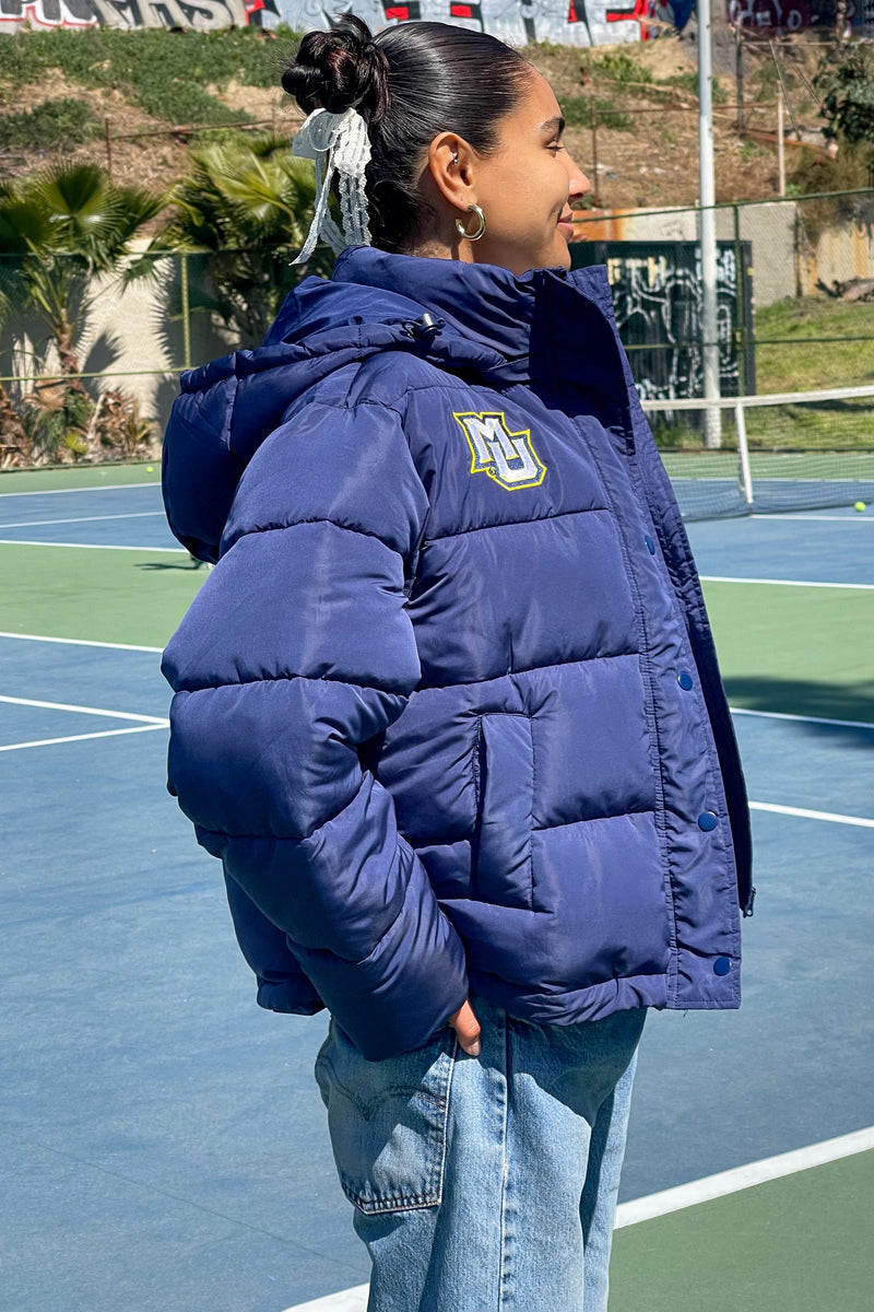 Marquette Puffer Jacket X-Large / Navy | Hype and Vice