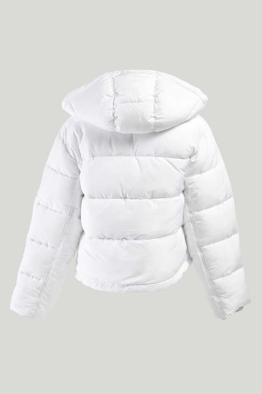 Girls white hot sale puffer jacket