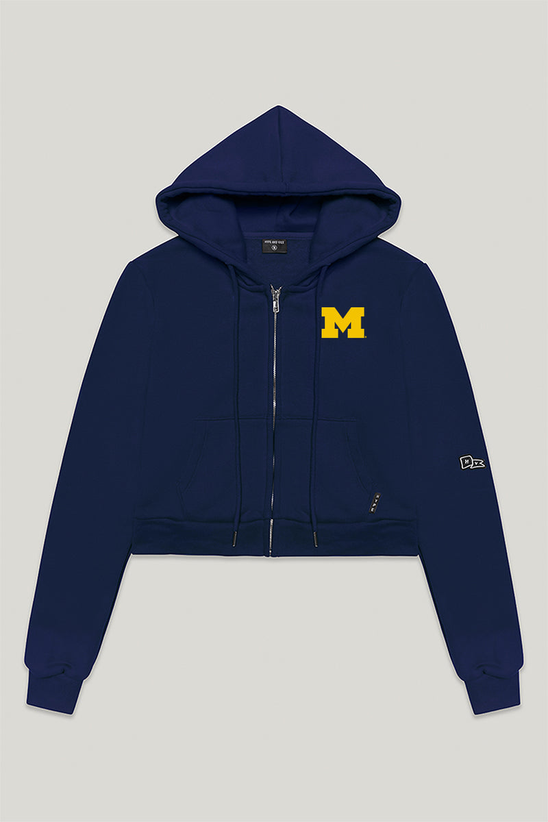 University of Michigan Mia Zip Sweater Small / Black | Hype and Vice