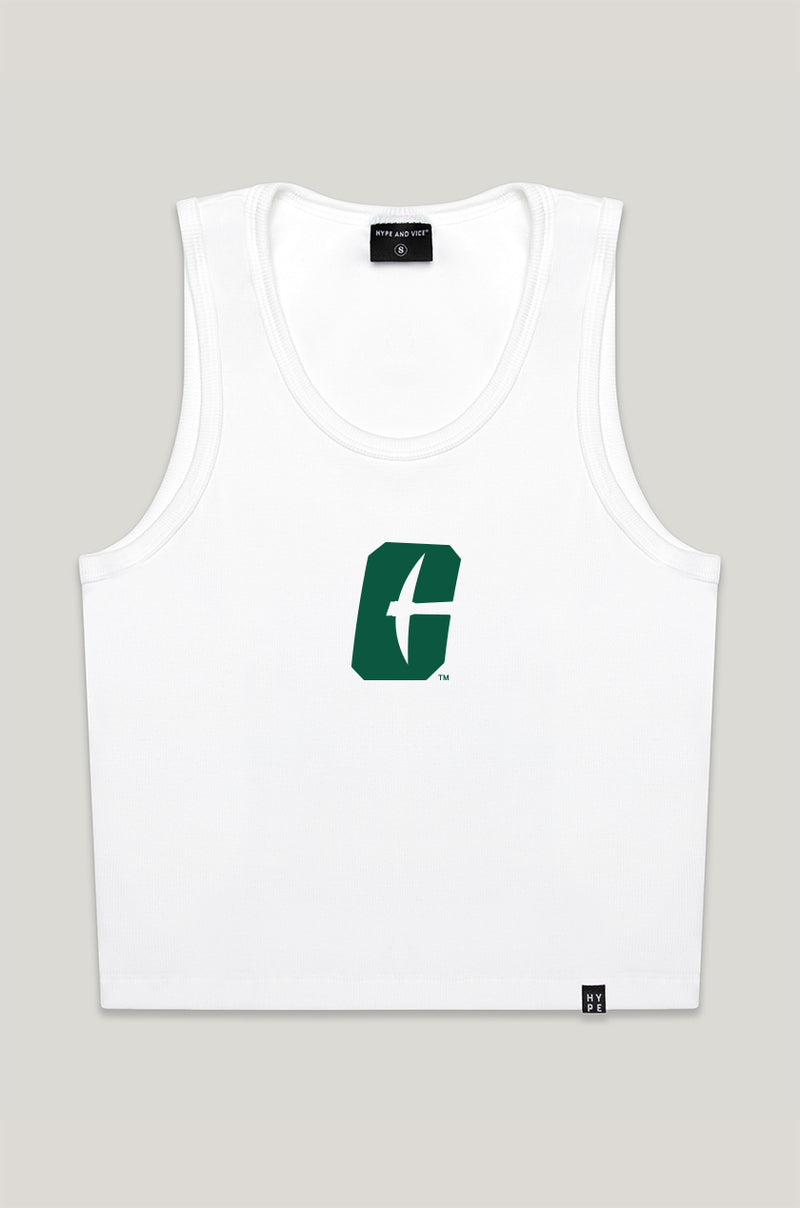 UNC Charlotte 49ers Tech Sleeveless Tee wht