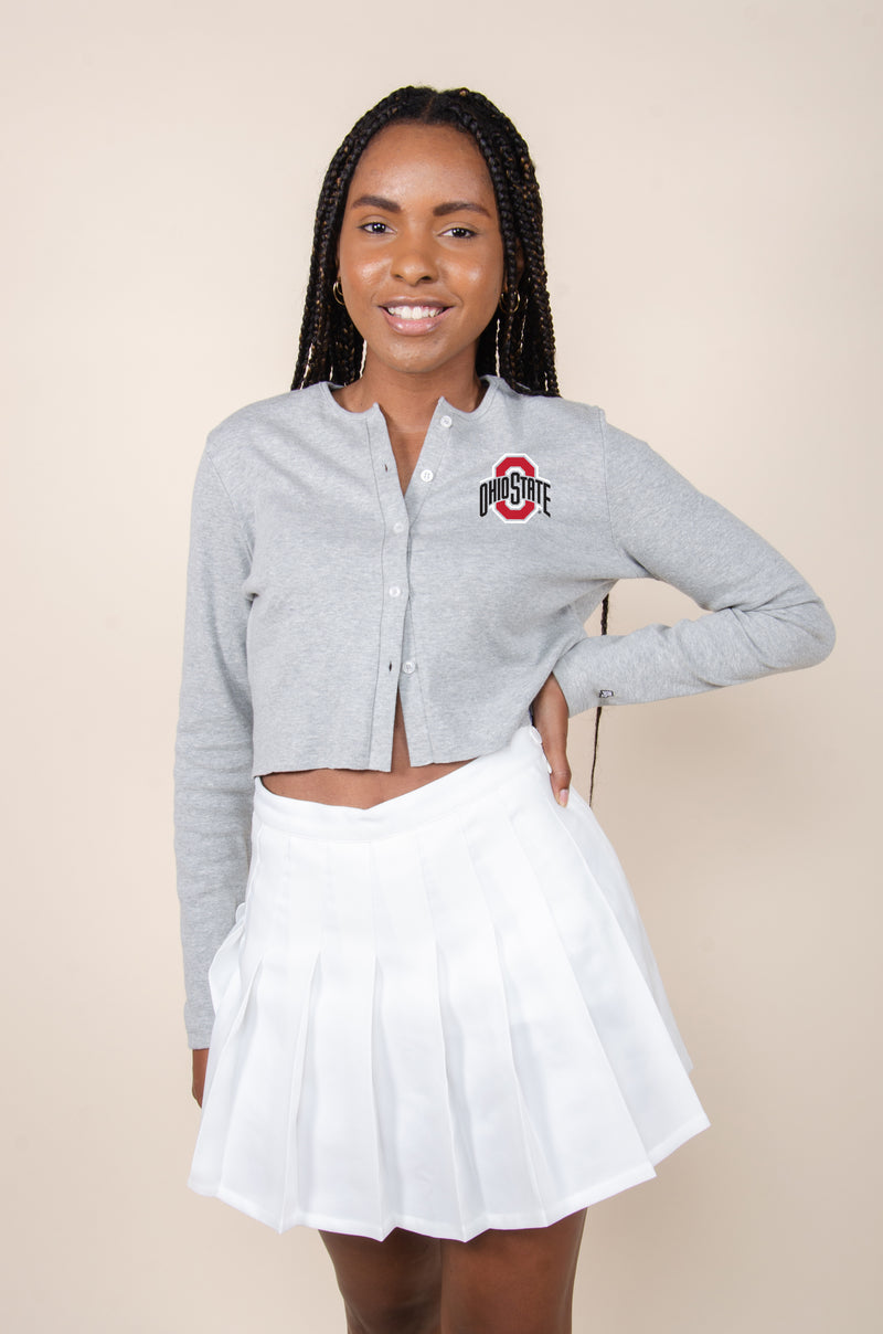 Ohio State | Custom Made Babydoll Knit | Hype & Vice Apparel Large / Grey | Hype and Vice