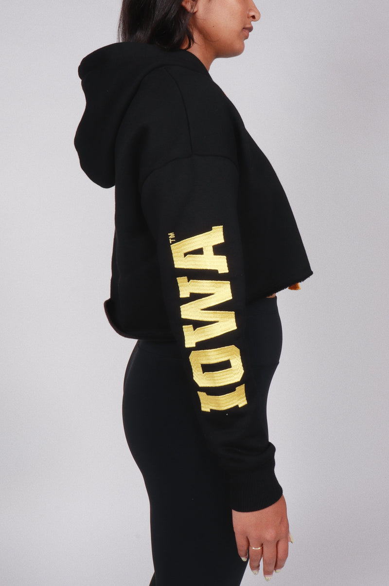 Iowa Cropped Hoodie | Hype and Vice X-Large | Hype and Vice